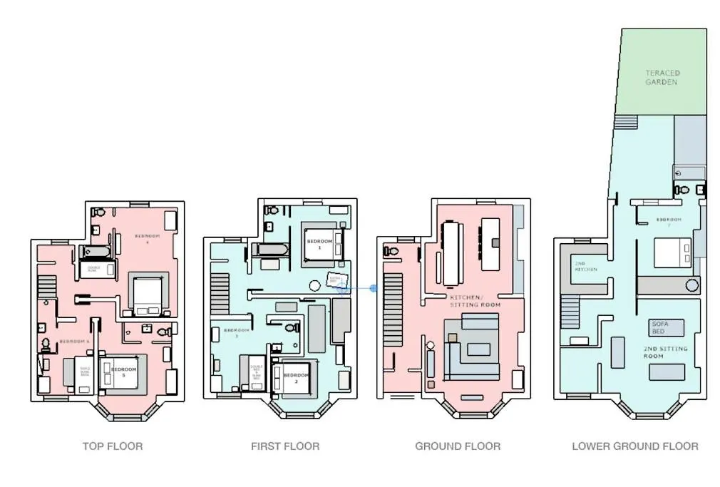 Cute Beach House - 4 Mins Walk Bournemouth